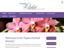 Tablet Screenshot of naplesorchidsociety.org